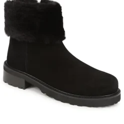 Manda Leather Ankle Boots - Black