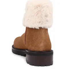 Manda Leather Ankle Boots - Tan