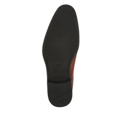 Manson Wide Fit Wax-Finished Leather Oxfords - Cognac
