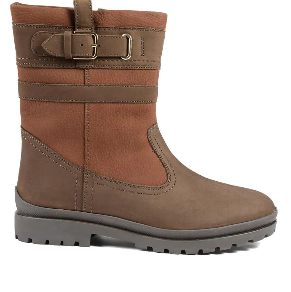 Maryna Leather Slip On Ankle Boots - Tan