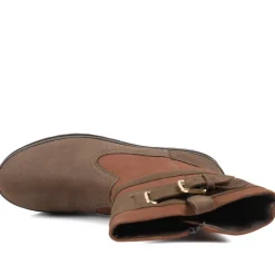 Maryna Leather Slip On Ankle Boots - Tan