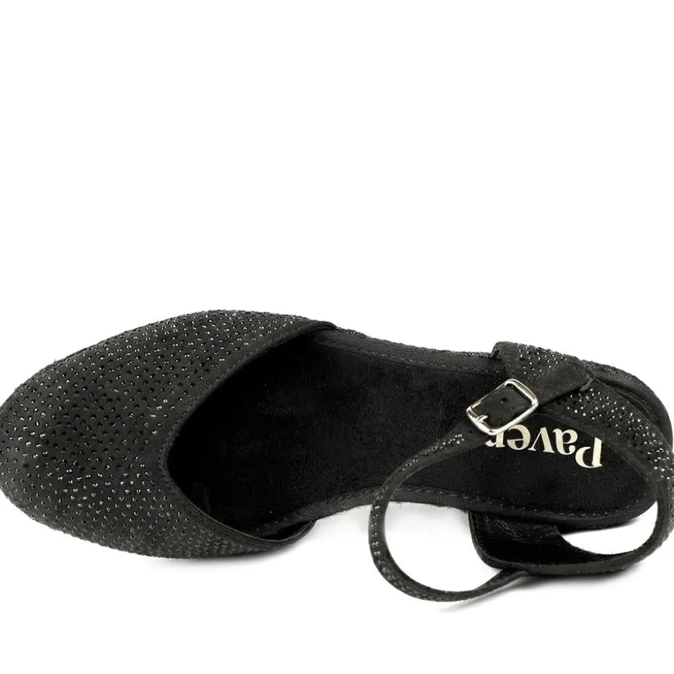 Memory Foam Buckled Espadrilles - Black