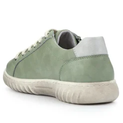 Memory Foam Dual-Fastening Trainers - Sage