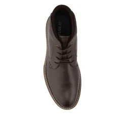Memory Foam Lace Up Chukka Boots - Brown