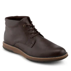 Memory Foam Lace Up Chukka Boots - Brown