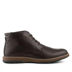 Memory Foam Lace Up Chukka Boots - Brown