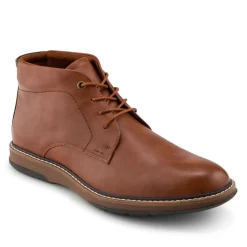 Memory Foam Lace Up Chukka Boots - Tan