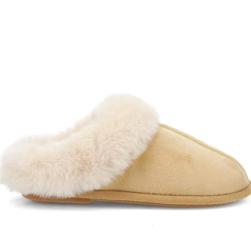 Memory Foam Mule Slippers - Chestnut