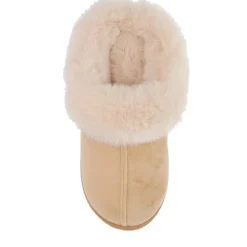 Memory Foam Mule Slippers - Chestnut