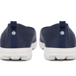 Memory Foam Slip On Shoes - Navy