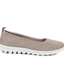 Memory Foam Slip On Shoes - Taupe