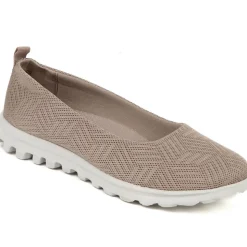 Memory Foam Slip On Shoes - Taupe