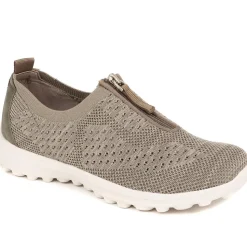 Memory Foam Trainers - Khaki