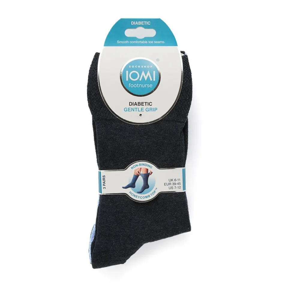 Men's Diabetic Socks - Blue