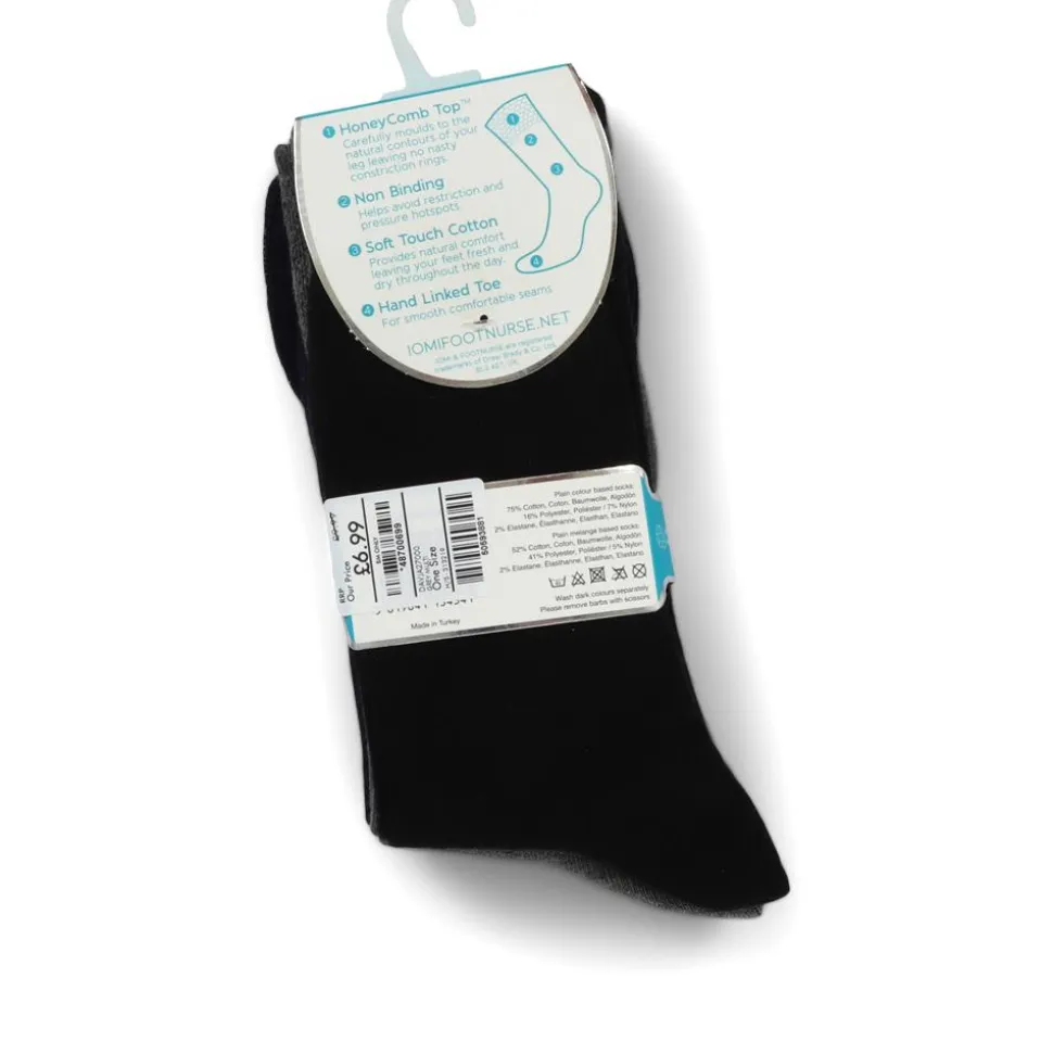 Men's Diabetic Socks - Grey Multi