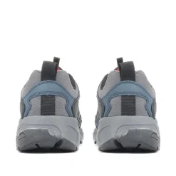 Men's Leather Lace-Up Walking Shoes - Navy