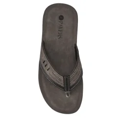 Men's Slip-On Toe Post Sandals - Grey