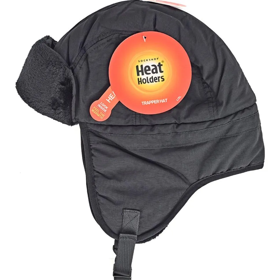 Men's Water-Resistant Aviator Hat - Black