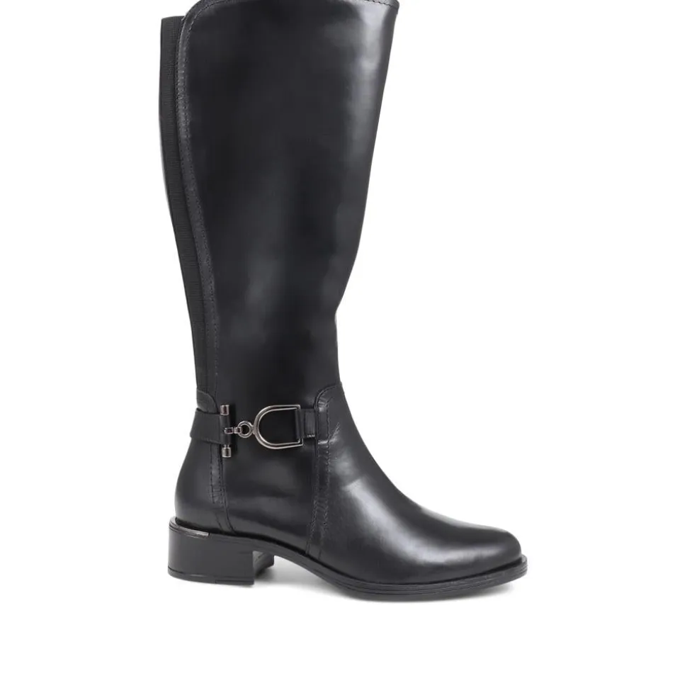 Metal-Detailed Long Boots - Black