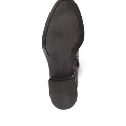 Metal-Detailed Long Boots - Tan