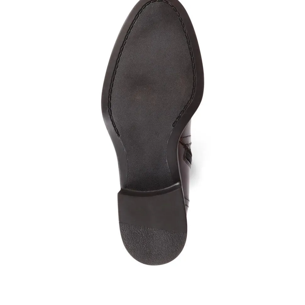 Metal-Detailed Long Boots - Tan