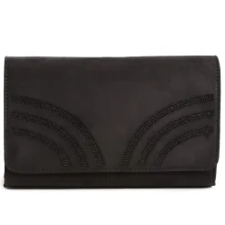 Metallic Clutch Bag - Black
