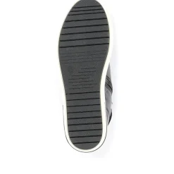 Metallic High Top Trainers - Black