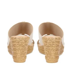 Metallic Wedge Espadrilles - Gold
