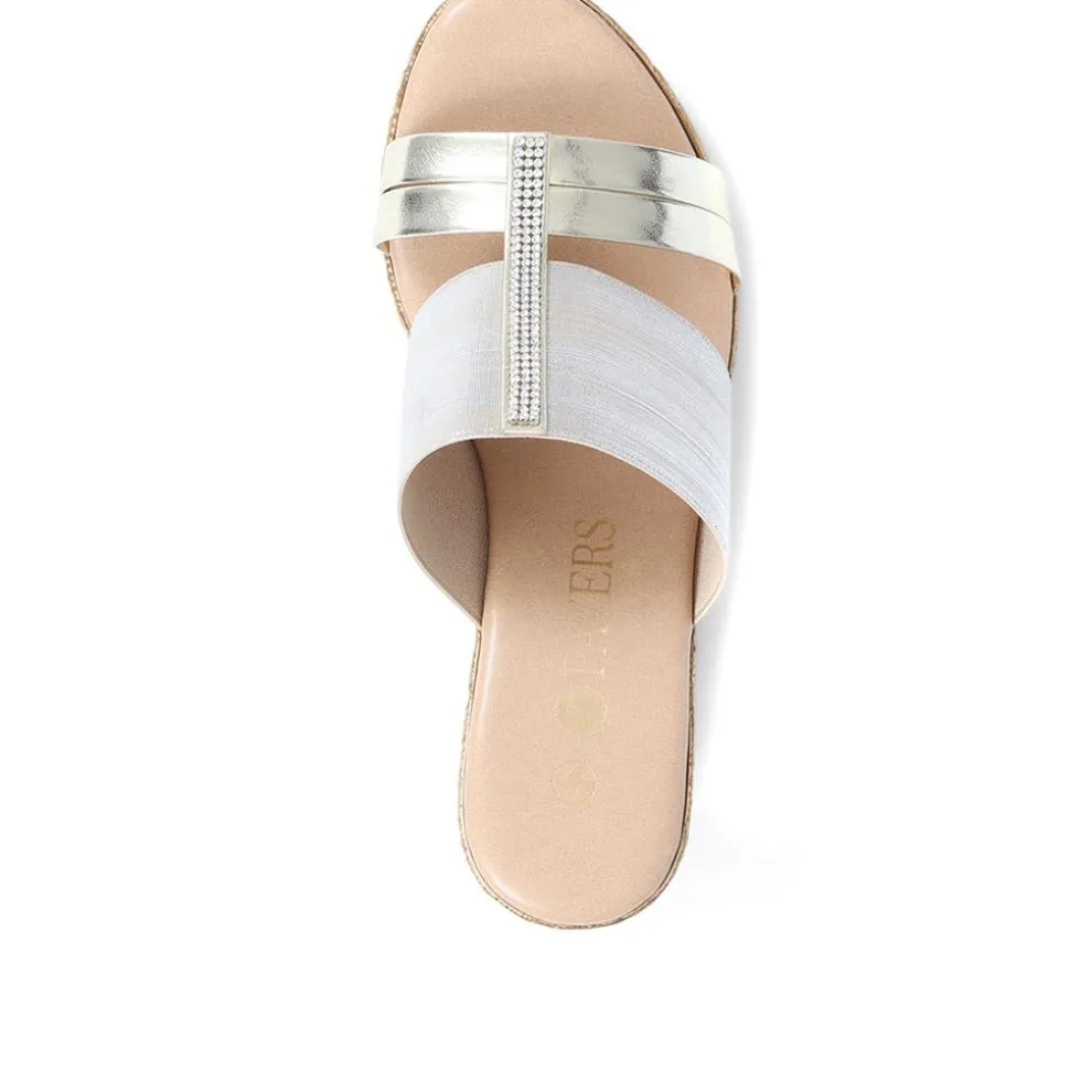 Metallic Wedge Espadrilles - Gold