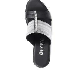 Metallic Wedge Espadrilles - Pewter