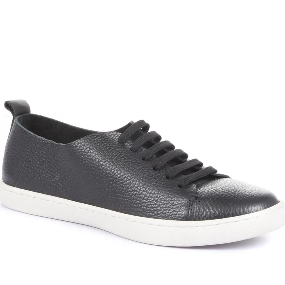 Midwood Women's Leather Trainers - Black