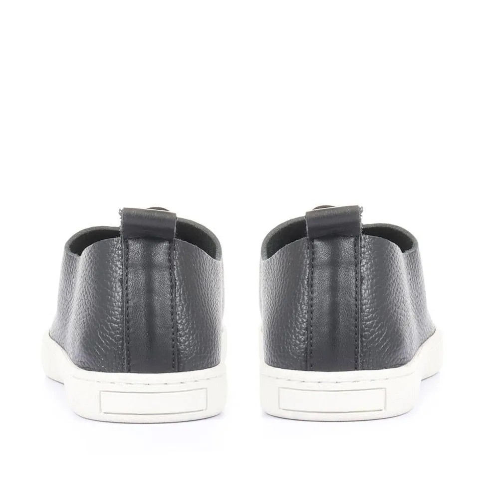 Midwood Women's Leather Trainers - Black