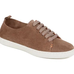 Midwood Women's Leather Trainers - Taupe