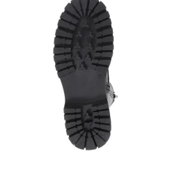 Military-Style Ankle Boots - Black
