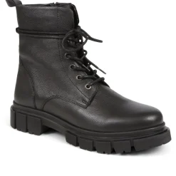 Minna Lace-up Boots - Black