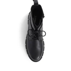 Minna Lace-up Boots - Black