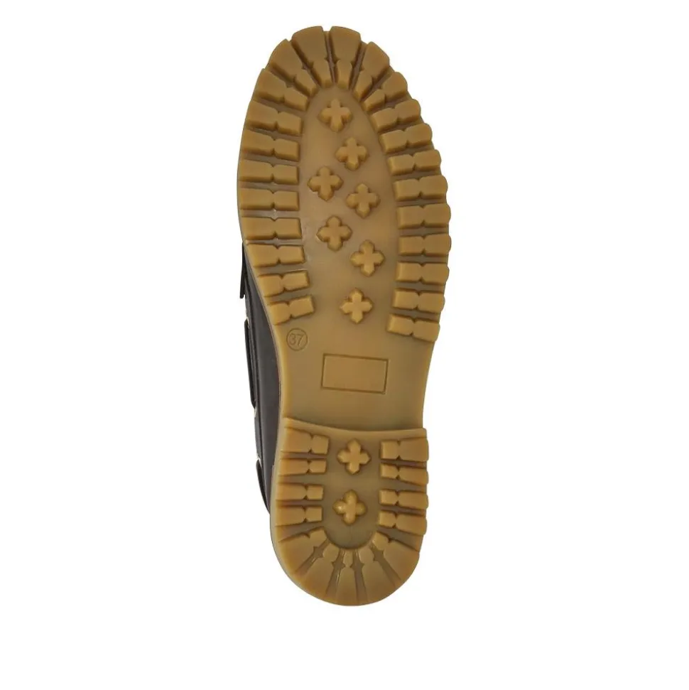 Miuccia Leather Moccasins - Brown
