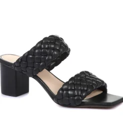 Monte Carlo Block Heeled Mules - Black