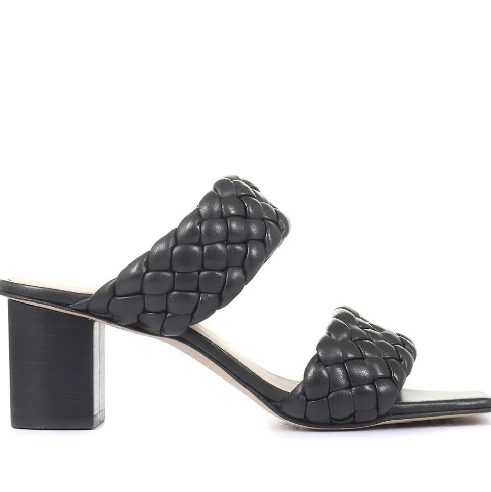 Monte Carlo Block Heeled Mules - Black
