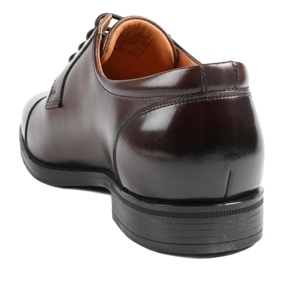 Moore Wide-Fit Leather Derby Shoes - Brown