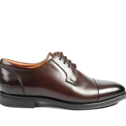 Moore Wide-Fit Leather Derby Shoes - Brown
