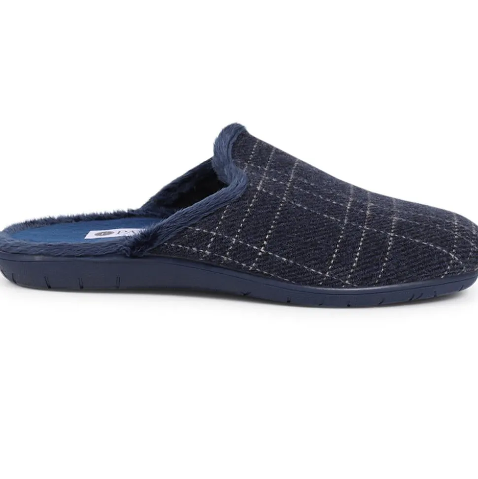 Mule Slippers - Navy