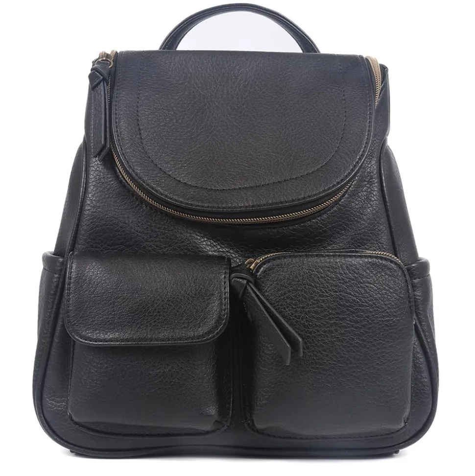 Multi-Pocket Backpack - Black