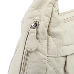 Multi-Pocket Crossbody Bag - Cream