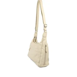Multi-Pocket Crossbody Bag - Cream