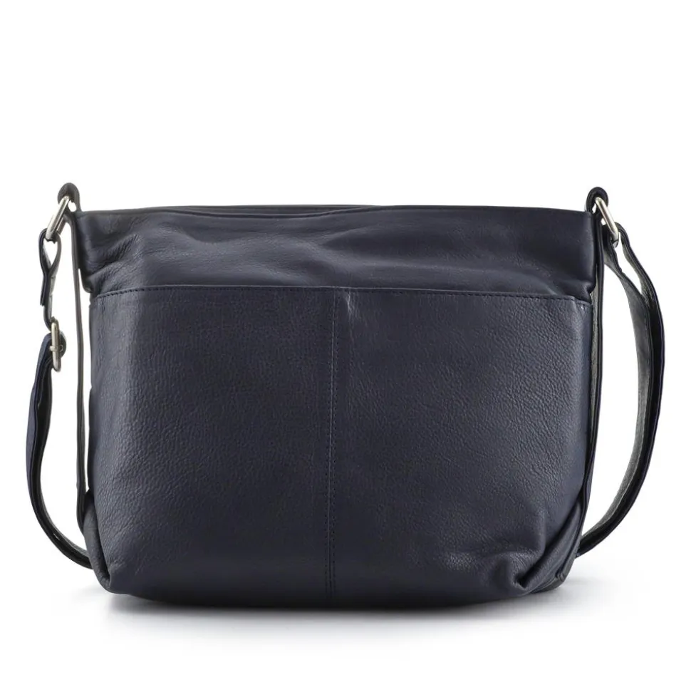 Multi-Zip-Up Crossbody Bag - Navy