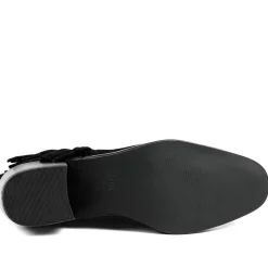 Naimh Tassel Leather Ankle Boots - Black Suede