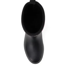 Neoprene Wellington Boots - Black Floral