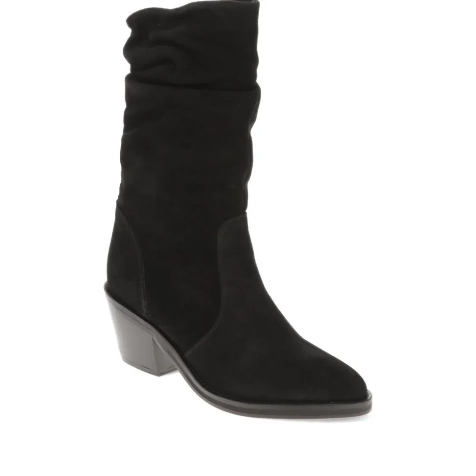 Nerine Calf-Length Boots - Black