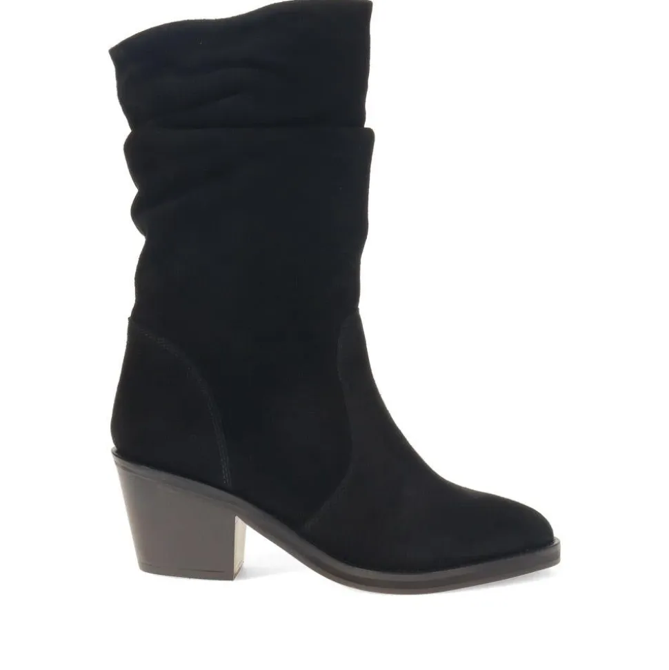 Nerine Calf-Length Boots - Black